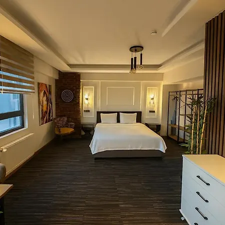 דירה Guestport No 4 Luxury Suite, Galata Tower View, Balcony, 2 Bathrooms איסטמבול